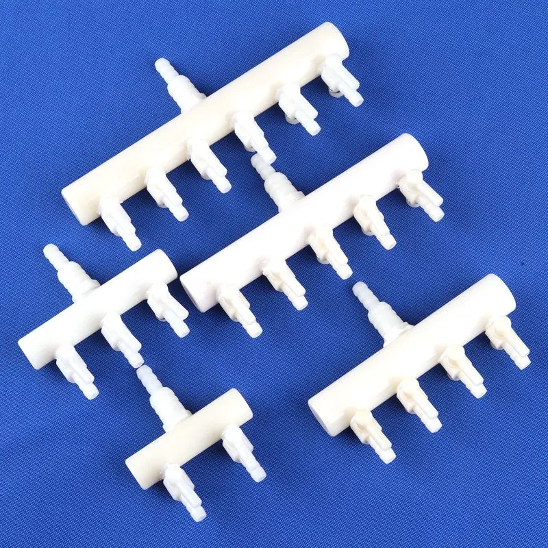 2 adet 4-8mm akvaryum balık tankı hava pompası oksijen hortumu Splitter boru distribütörü elastik havalandırma borusu hava akış kontrol vanası