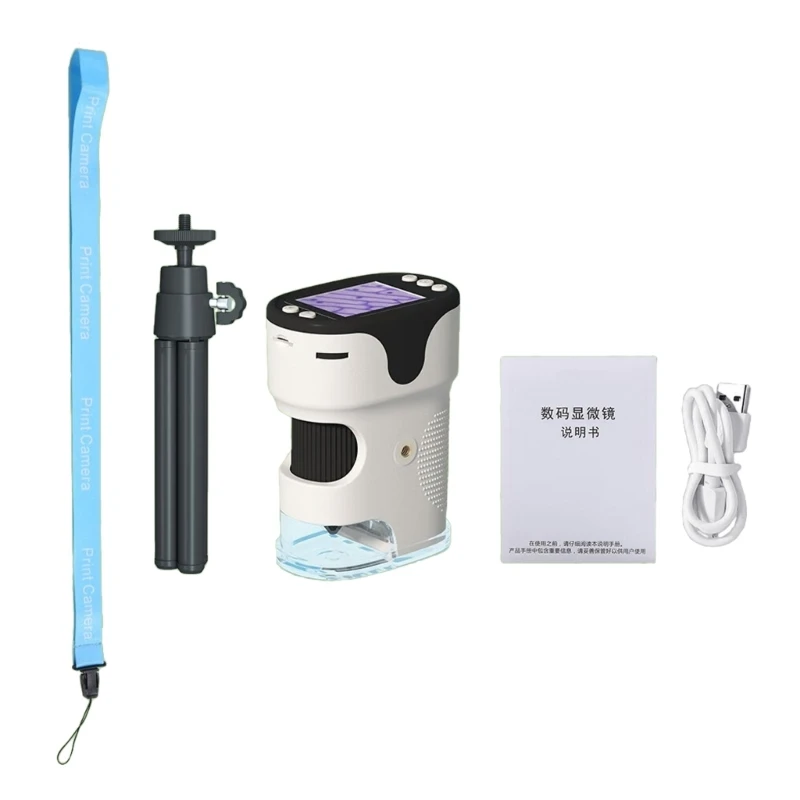 

Handheld Digital Microscope with LCD Screen,Portable Camera with Lanyard for Kid and Adults, Long lasting Battery