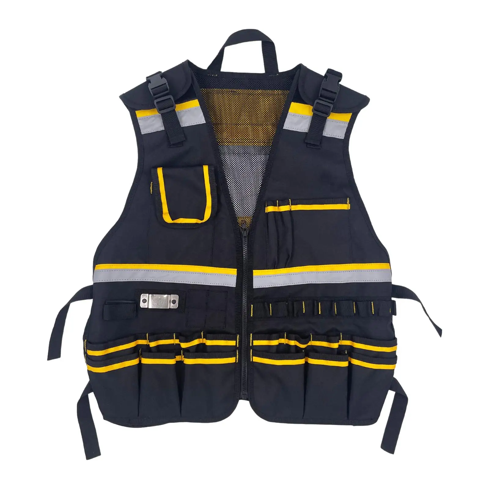 Electrician Tool Vest, Multi-Pocket Vest, Tool Pouch, Durable Oxford Cloth Tool Vest for Engineer