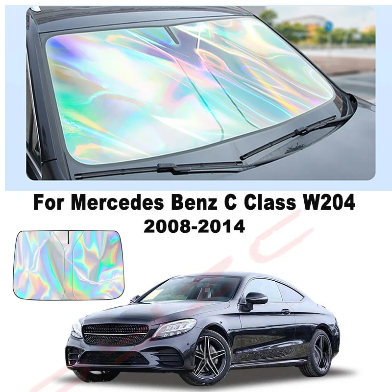 

For Mercedes Benz C Class W204 2008-2014 Car Windshield Sunshade Cover Front Window Sun Shade Visor Auto Interior UV Protection