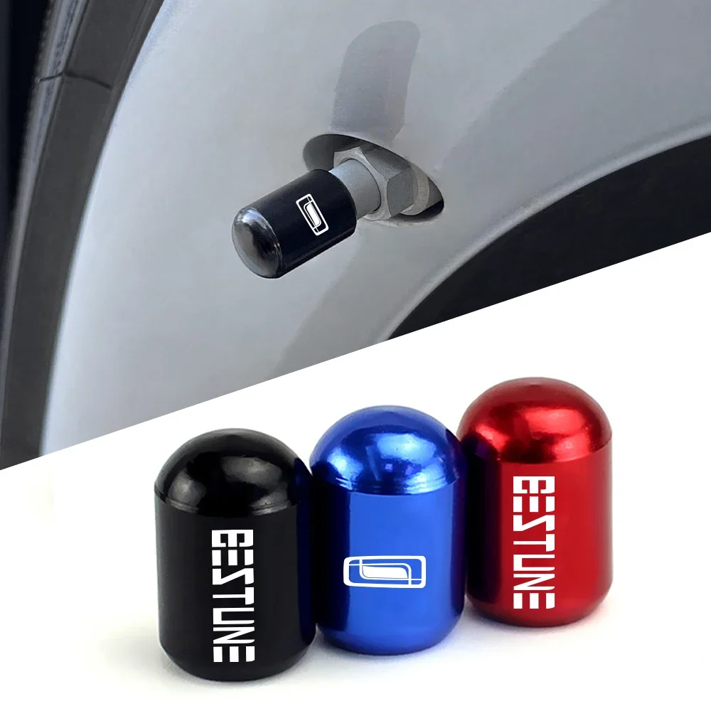 4PCS Car Tire Valve Caps Auto Accessories For Bestune T77 Pro T33 NAT T99 B70 2021 X70 T55 B50 B70S B30 B90 X40 X80 E01 2022