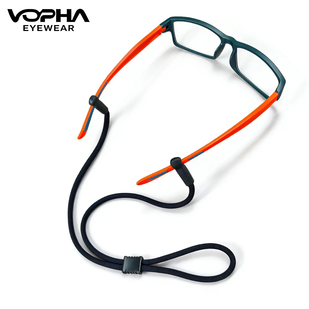 Verstellbarer Zweifarbiger Brillenhalter, Sport-Brillenkette, Modischer Umweltfreundlicher Brillenhalter PS09