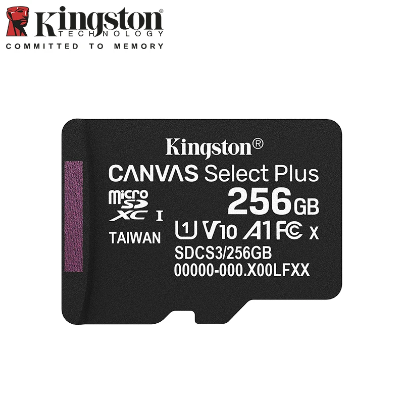 Tarjeta de memoria microSD Kingston SDCS3 A1 Clase 10 MicroSDXC Flash TF de 64GB 128GB 256GB 512GB 1TB con velocidad máxima de 150Mb/s