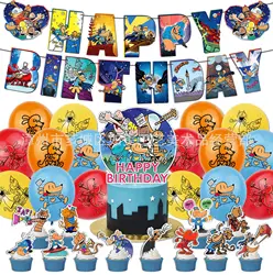 DOG MAN Birthday Party Decorations Balloons Birthday Party Supplies Banners Birthday Cake Decorations Pet Dog Balloon Decoration