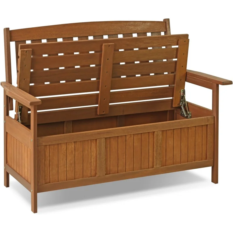 

2026 New：Outdoor Storage, Storage with Teak Wood, Patio, Garden, Porch, Natural