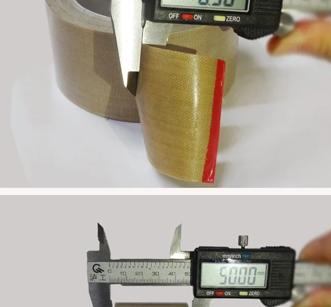 high quality 0.3mm thickness PTFE Adhesive Tape Cloth Hi-Temp Insulate  Adhesive Tape Insulating tape