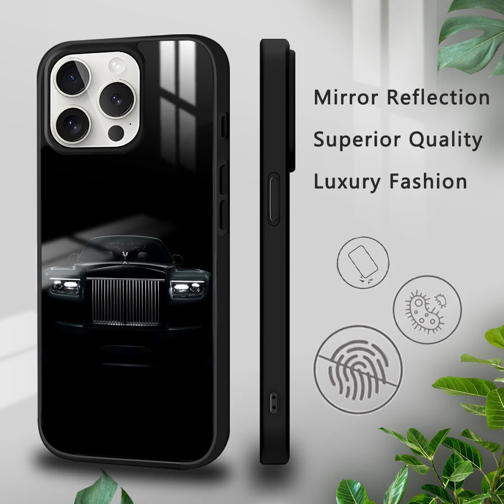 Luxury Car R-Rolls-Royce Phone Case For iPhone 16 15 14 13 12 11 Pro Xs Max Mini Plus Celulares Hard Funda