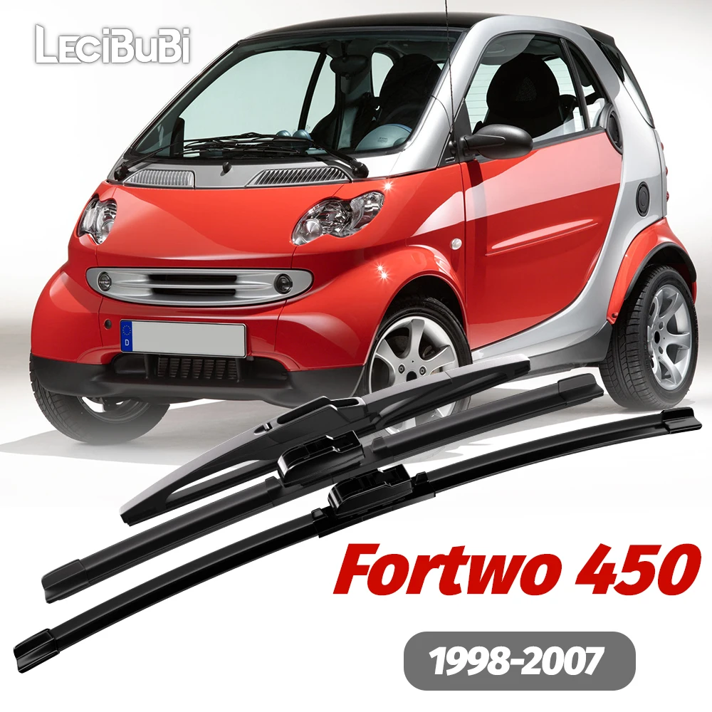 1set Parabrezza Anteriore e Posteriore Spazzole Tergicristalli Tergicristalli Per Smart Fortwo 450 1998-2007 2000 2001 2002 2003 2004 Accessori