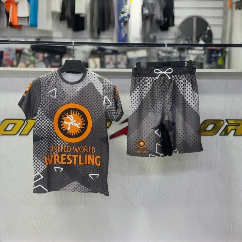 

2026 New Wrestling Training Suit, Y2K High Elasticity, Abrasion-Resistant, Breathable, Quick-Drying Sports Training Set, Unisex