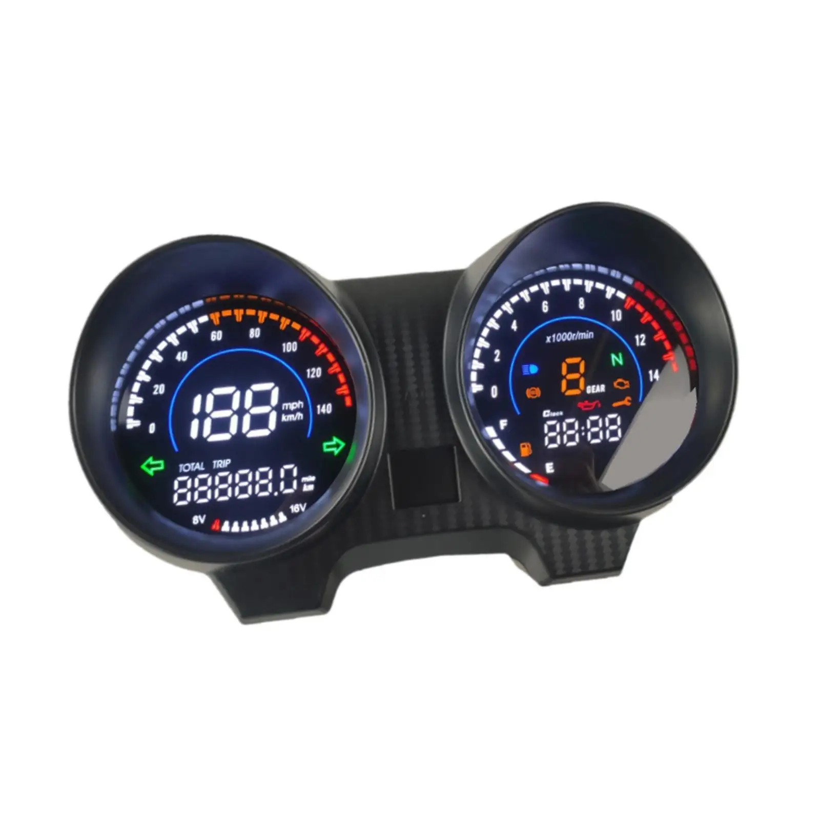 Motorcycle Electronic Instrument Multipurpose Sturdy Speedometer Odometer for CG