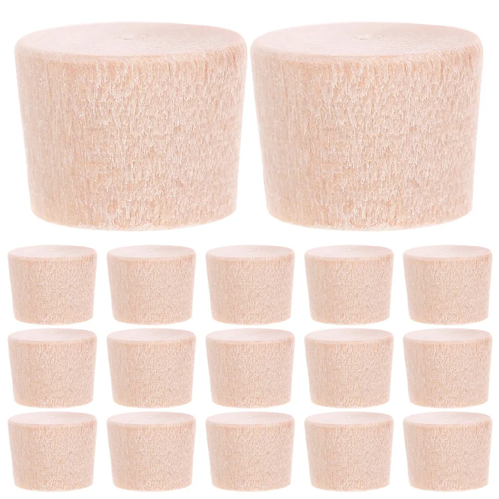50pcs Wooden Hole Plugs for Stair Buttons, Carpenter Bee Hole Replacement Caps, Round Furniture Drill Hole Covers