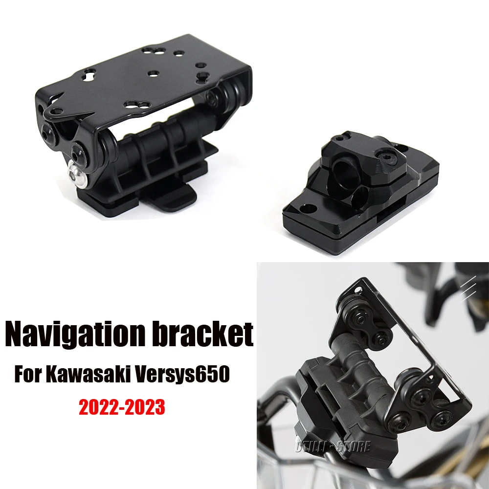 โทรศัพท์มือถือใหม่ USB Navigation Bracket USB ชาร์จ Mount สนับสนุนสําหรับ KAWASAKI Versys 650 2022 2023 Versys650 VERSYS650