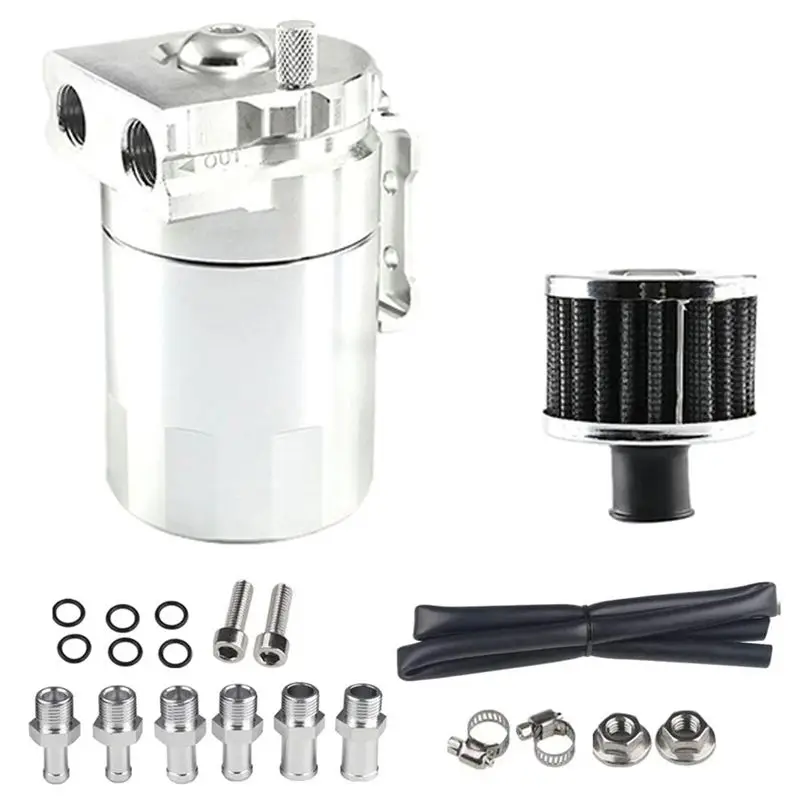 

Car Universal 300ML Oil Breathable Can Engine Air Separator With Vent Hole Engine Air Oil Separator-A74F