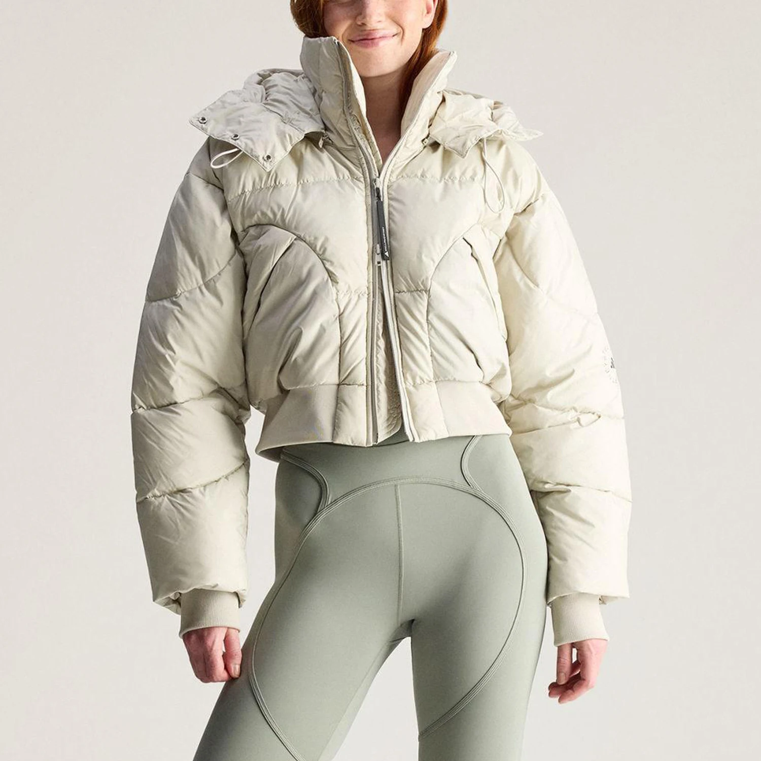 Adidas genuine SMC new women's beige sports casual jacket jacket KA0645