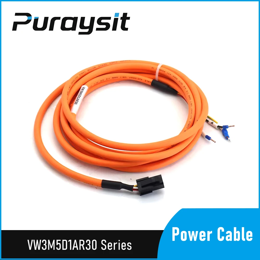 Puraysit Servo Motor Power Cable VW3M5D1AR30 VW3M5D1AR50 VW3M5111R30 VW3M5111R50 VW3M5111R80 for Schneider LXM23 28