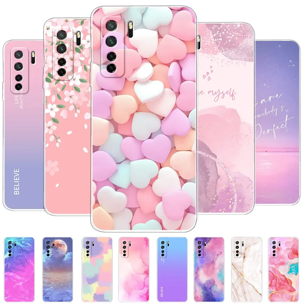 Funda de silicona para Huawei P40 Lite 5G, carcasa suave para Huawei P40 Lite 4G, Funda transparente para Huawei P40 Lite E