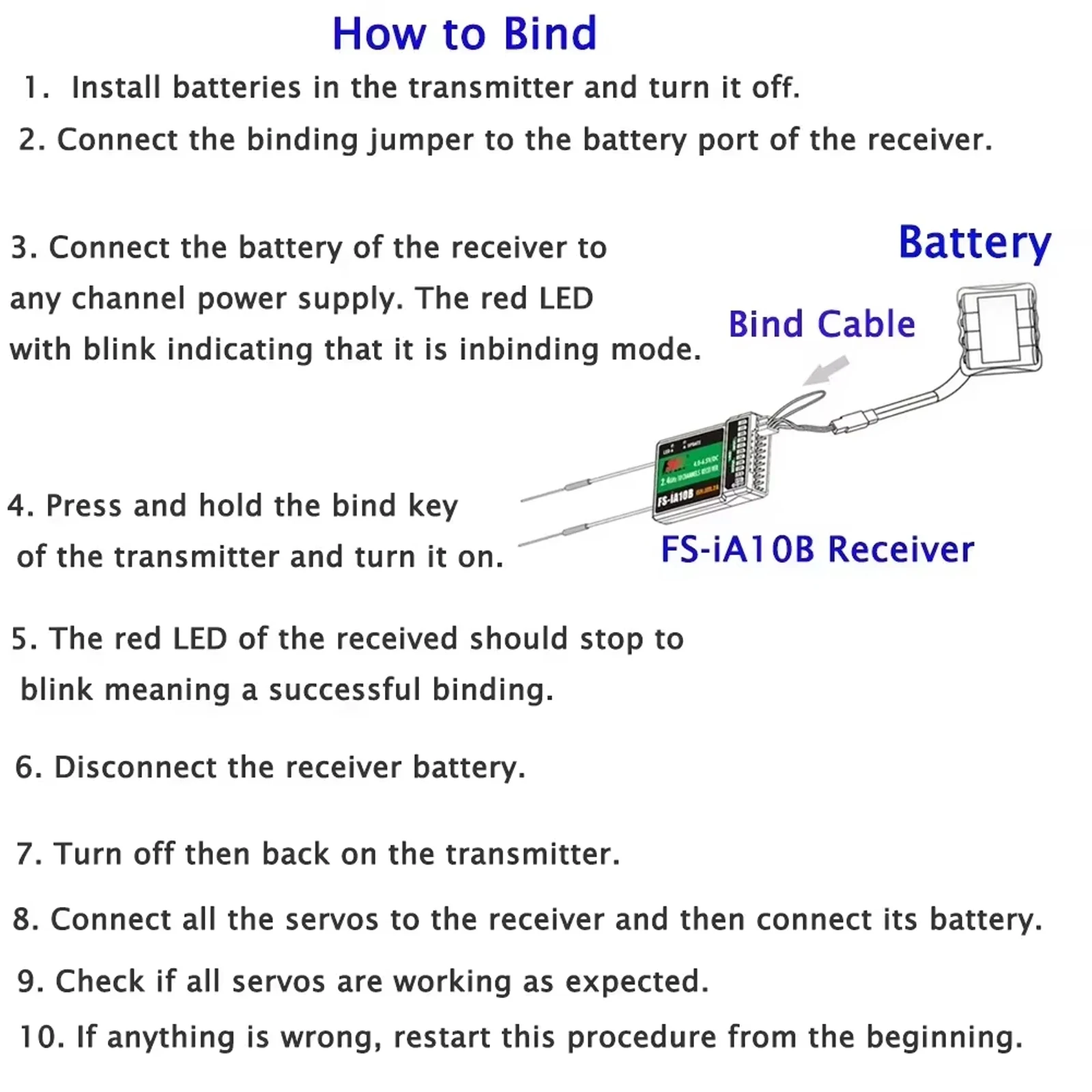 FLYSKY 2.4G 10CH FS-iA10B استقبال جزء في المليون الناتج مع منفذ iBus ل FS-GT5 FS-i6 FS-i6S FS-i10 FS-GT2E FS-GT2G FS-i6X الارسال