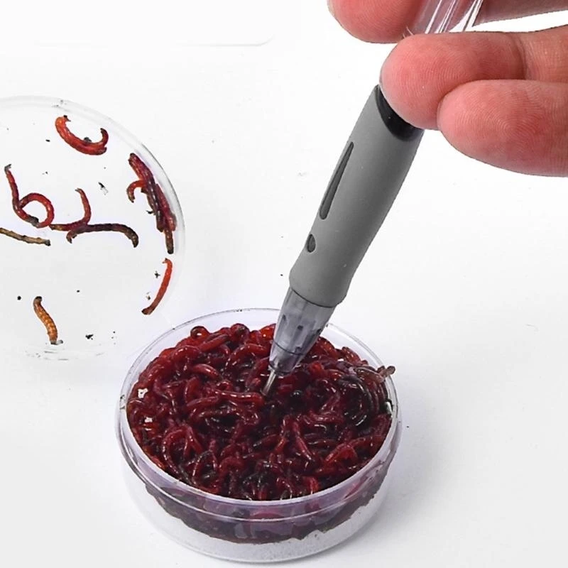 Mồi sống Thiết bị thiết bị Red Red Desiting Baits Hooking Thiết bị Earthworm Red Worm Xỏ bút Phụ kiện câu cá