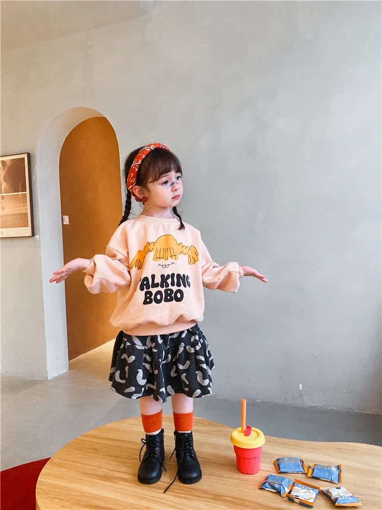 الأطفال ربيع الخريف هوديي الكرتون طباعة للجنسين البلوز النمط الأوروبي أعلى للبنين والبنات #2