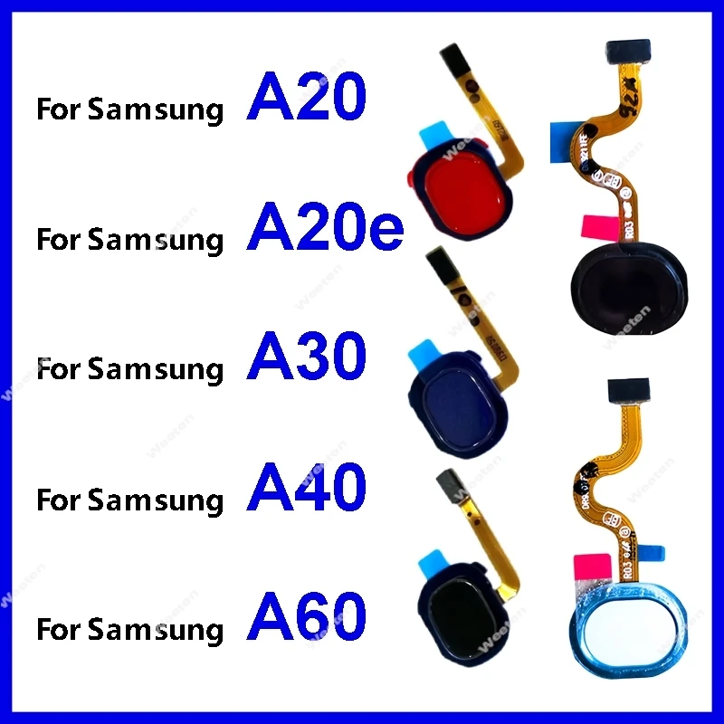 

Touch ID Flex Cable For Samsung Galaxy A20 A30 A40 A60 A20E A205F A305F A405F A606F A202F Fingerprint Unlock Sensor Flex Cable