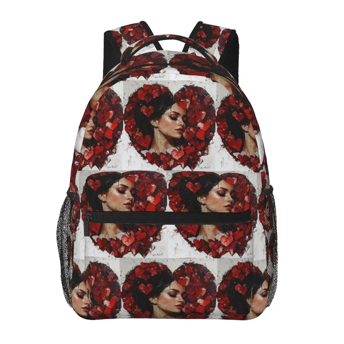 

Valentine Style Backpack Hot Sale Daypack Large Capacity Kids BookBag School Bag Shoulder Bags for Men Women