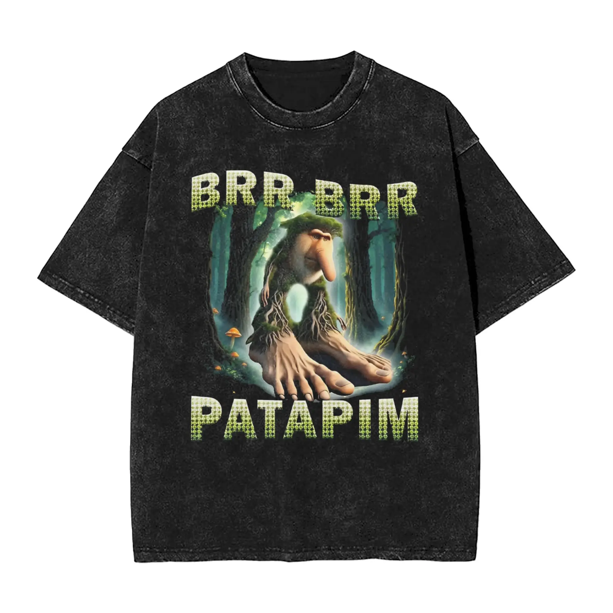 

Brr Brr Patapim Funny Italian Meme Brainrot T-Shirt for Men Unique 100% Cotton Tees Round Neck Short Sleeve T Shirts Clothes