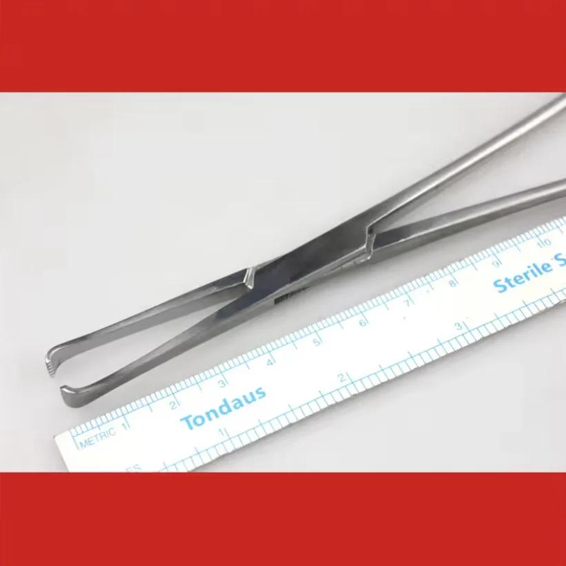 JZ Golden Bell Gynecological Tissue Clamp, 20cm Head Width 6, Obstetrics Gynecology Surgical Forceps Instrument