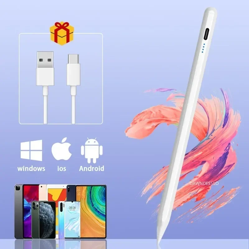 Universal Stylus Pens for iPad Active Pencil for Huawei Redmi Pad Rechargeable Stylus for Android Tablet iPhone