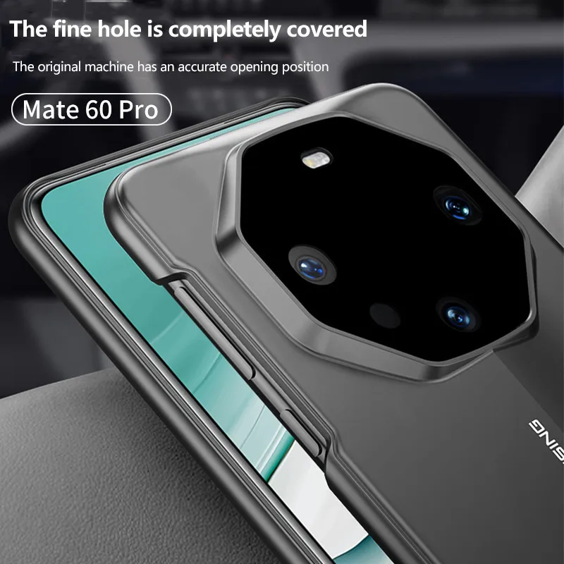 Custodia per telefono Porsche design per Huawei Mate 60 60 Pro Plus 50 40 Pro Cover posteriore rigida per PC con pellicola temperata
