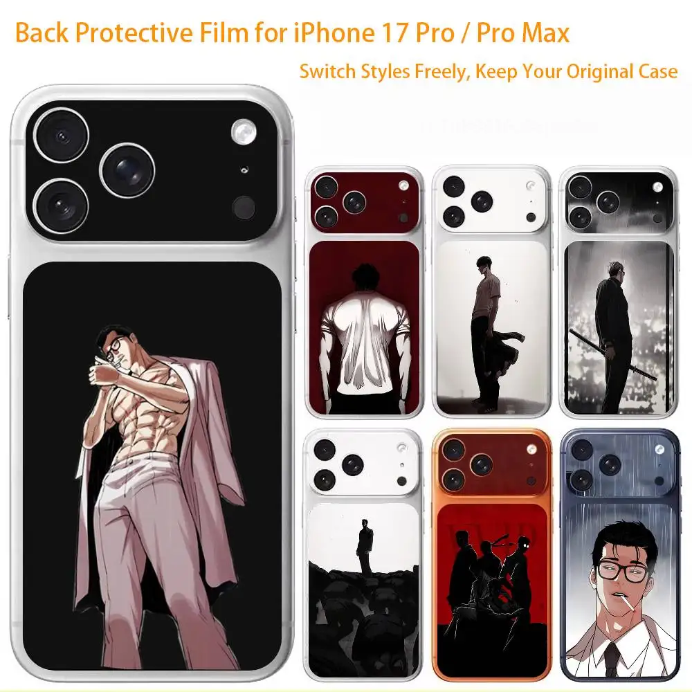

Hot Comics L-Lookism 3D Full Body Skin Decal for iPhone 17/Pro/Pro Max Color Rear Protective Sticker