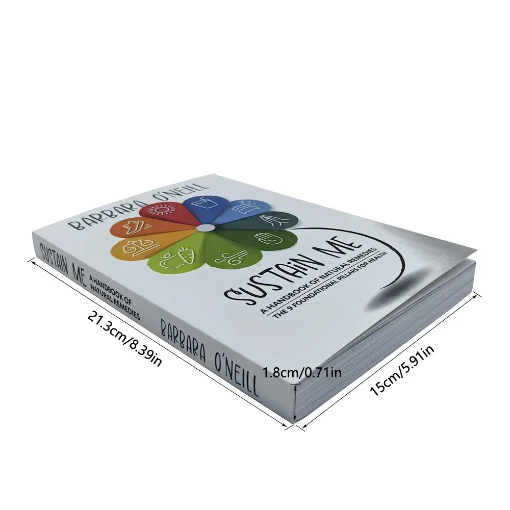 Sustain Me بواسطة Barbara O'Neill، دليل العلاجات الطبيعية، 9 أعمدة أساسية لكتاب الدليل الصحي، غلاف ورقي باللغة الإنجليزية