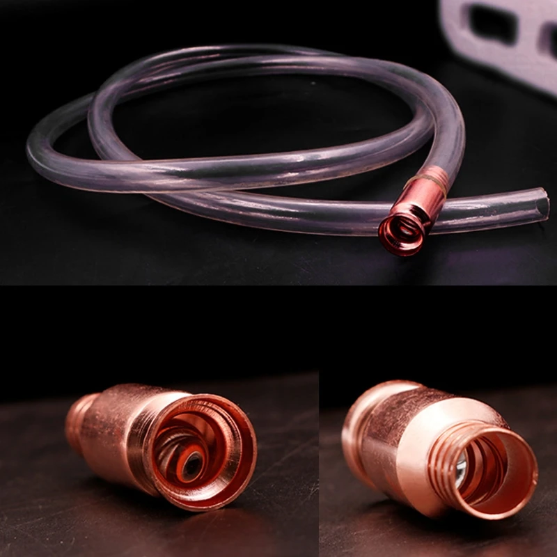 15/19mm Copper Siphon Filler Pipe Manual Pumping Oil Pipe Fittings Siphon Connector Gasoline Fuel Water Shaker Siphon