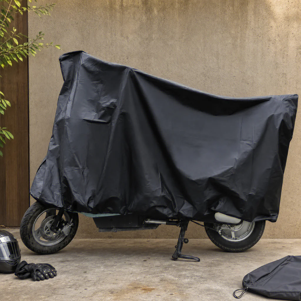 Universal Motorcycle Cover, Waterproof UV Protection, Bike Scooter Electrombile Dust Cover, 180x120cm With Reflective Strip