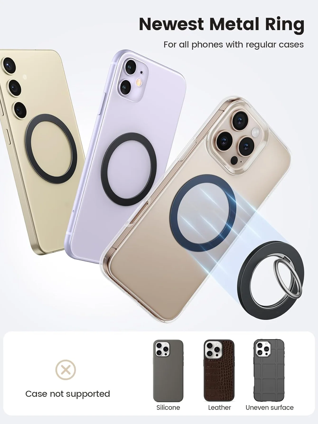 حلقات مغناطيسية قوية (4 قطع) - - مراجعة Phone Accessories Box Set وسعره