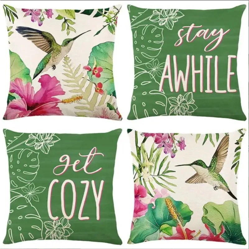 1pcs 4 Models Cushion Good Quality Plant and Bird Patterns Cushion Soft Product All Cartoon Gift Christmas Present Pillow Jo