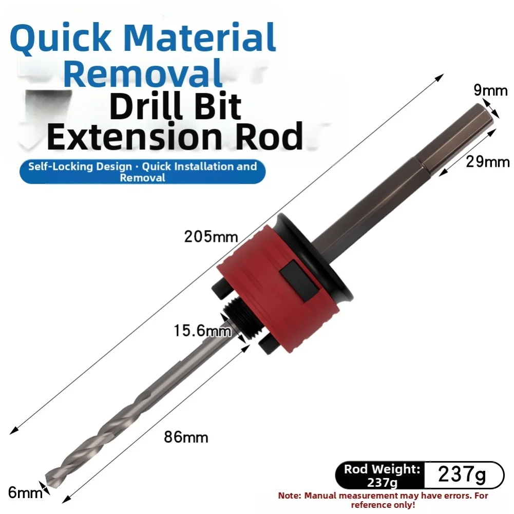 

Quick Release Hole Cutter for Metal and Drywall Locking Mechanism and Built in Center Drill for Fast Accurate Installation