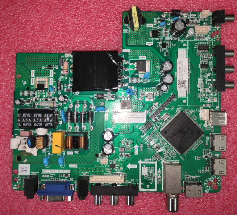 Free shipping! HK.T.S2T512CP635  Three-in-one TV motherboard  69--82V   550MA   working  good