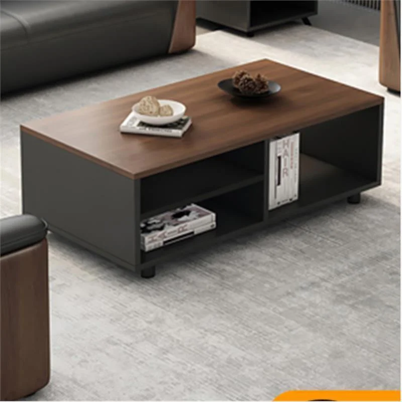 

Modern Luxury Solid Wood Coffee Table Perfect for Office or Living Room with Leather Sofa Large Coffee Table