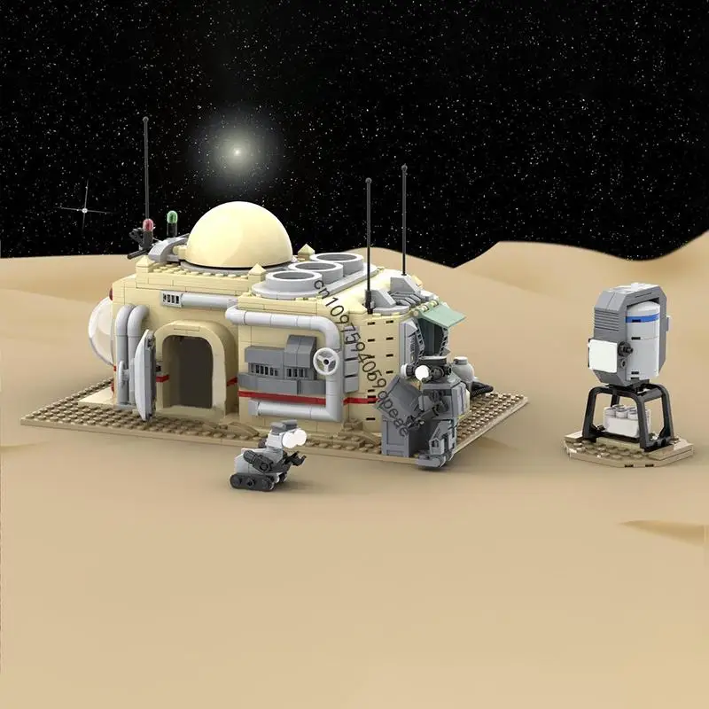 

New 936Pcs Popular Space Technology Series Moc Outpost Lab Model Custom Puzzle Diy Creative Ideas Kids Toys Birthday Gifts