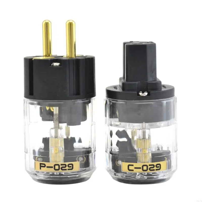 20 cb 1SET P-029 C-029 Connettore alimentazione EU in oro a rame fine facile da usare facile da usare