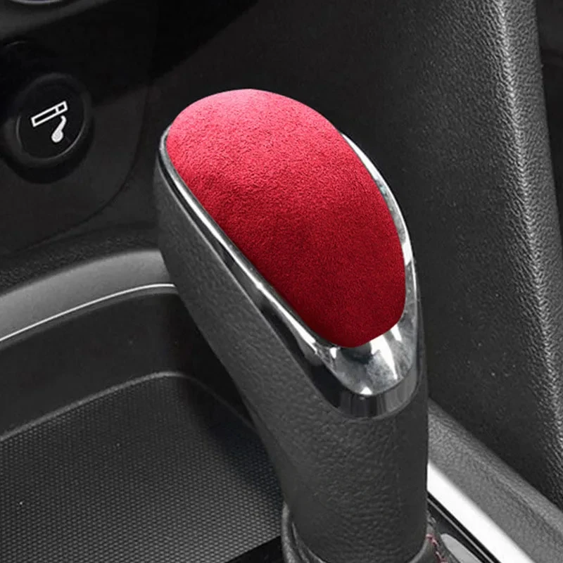 For Chevrolet Cavalier Cruze 2016 2018 2019 2020 2021 2022 2023 Accessories Suede Car Gear Shift Knob Cover Handle Frame Sticker