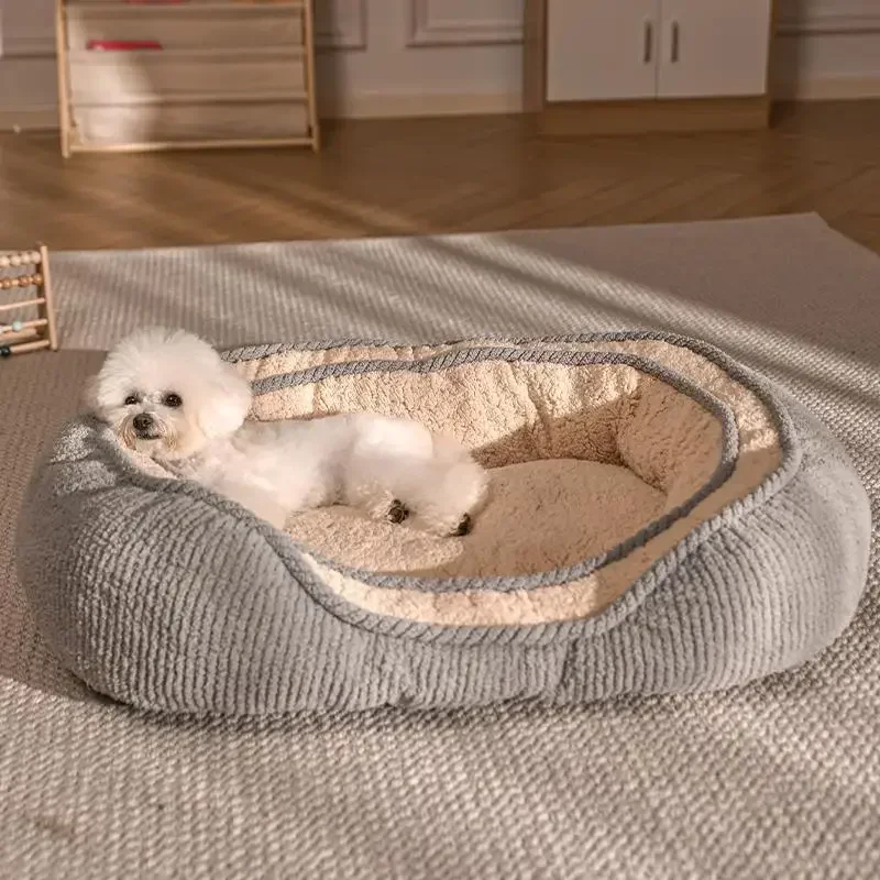 Pet Dog Bed Sofa Deep Sleeping Beds for Small Medium Large Dogs Detachable Winter Warm Cushion Cat House Kennel Mat Pet Products