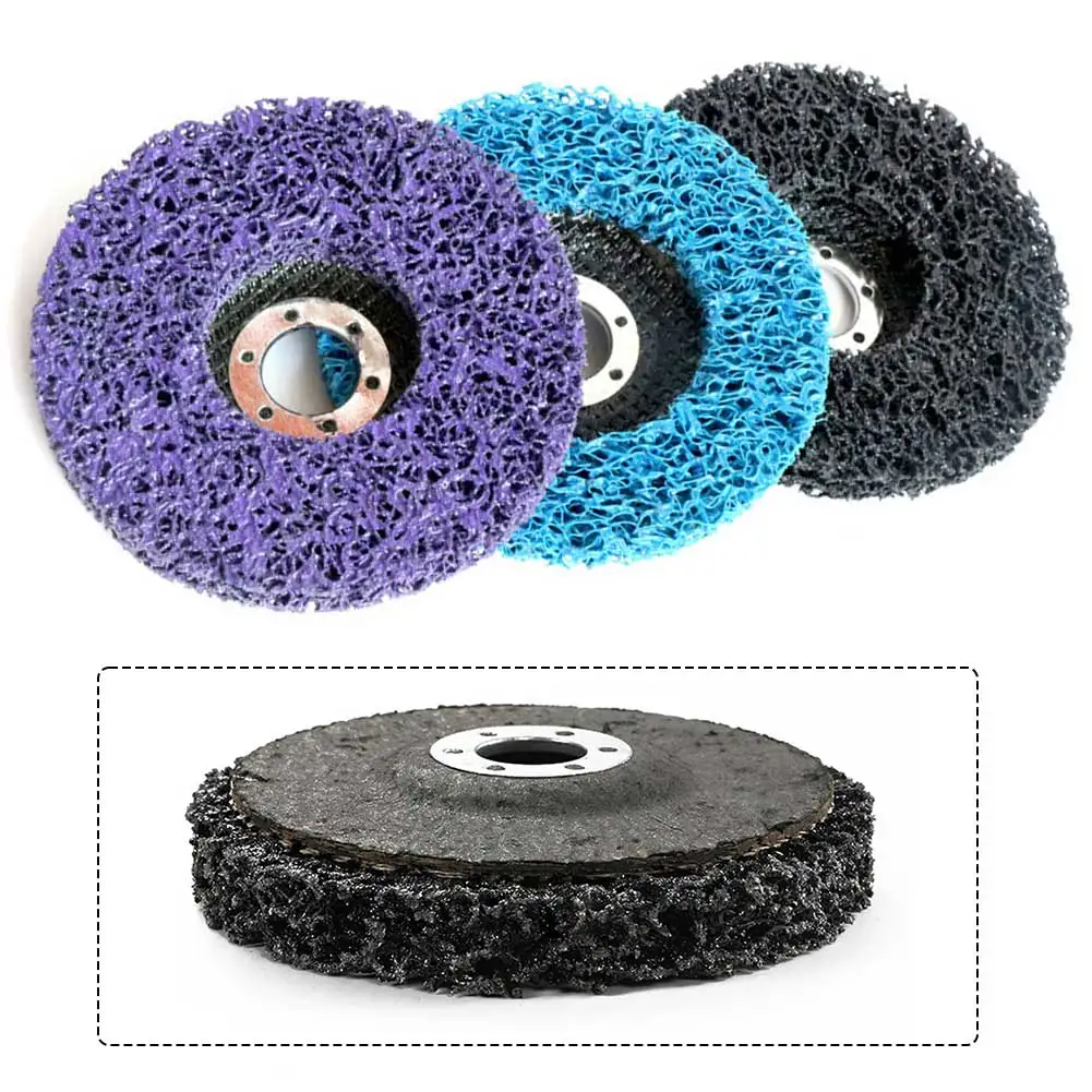 1pc 100mm Nylon Grinder Wheel Angle Grinder Grinding And Polishing Disc Paint Rust Removal Clean Disc Power Tool Parts