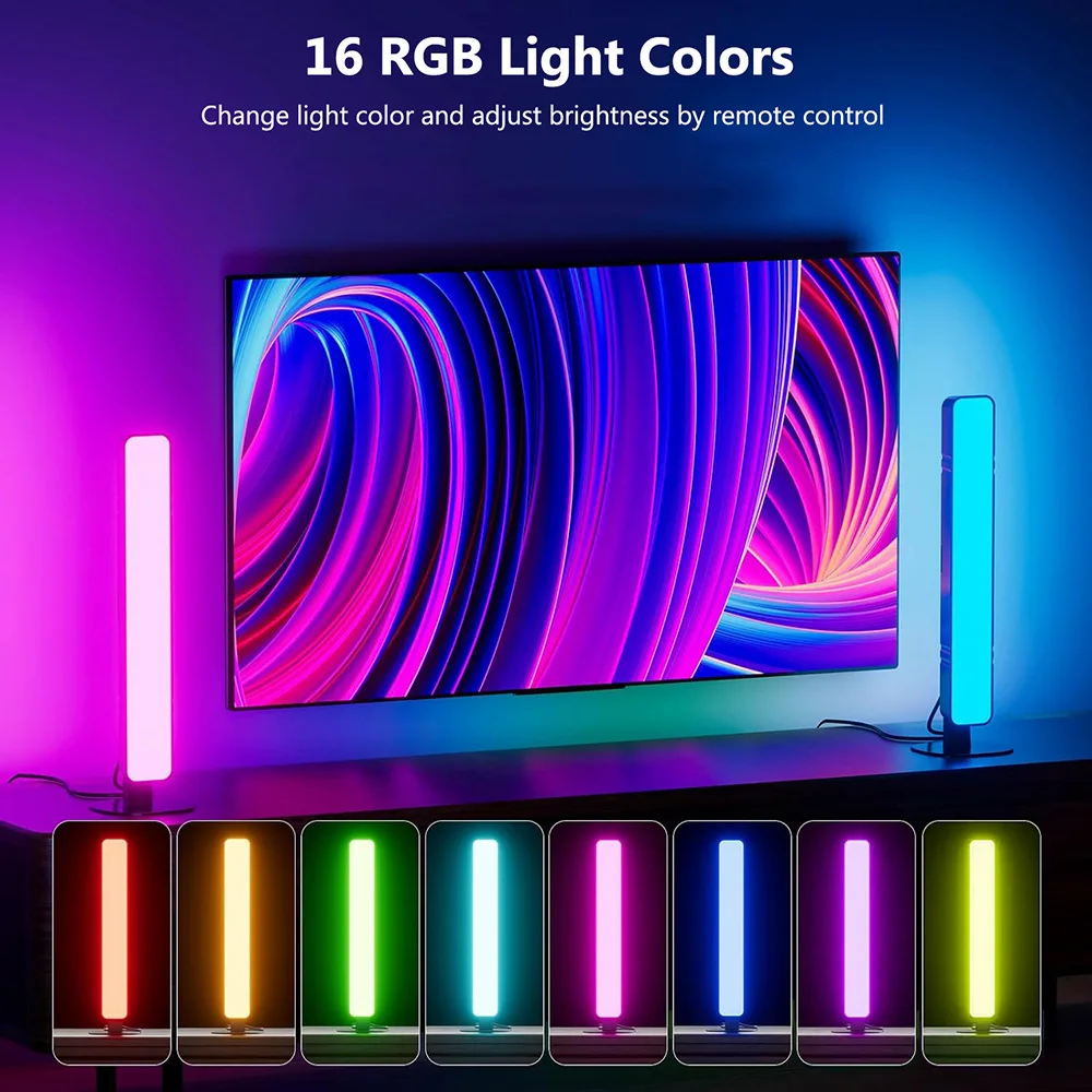 Listwy świecące LED USB RGB 16 zmieniające kolory podświetlenie telewizora z synchronizacją muzyki z lampą otoczenia i lampą rytmiczną do pokoju gry