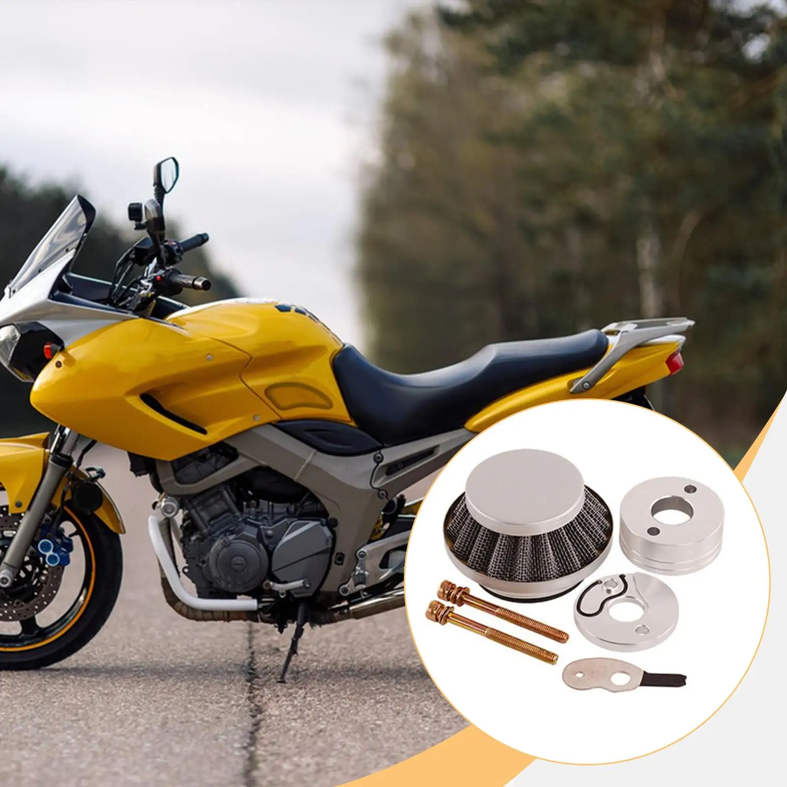 

Air Filter Adapter Kit Air Cleaner for 33cc 2-stroke Engines Supplies