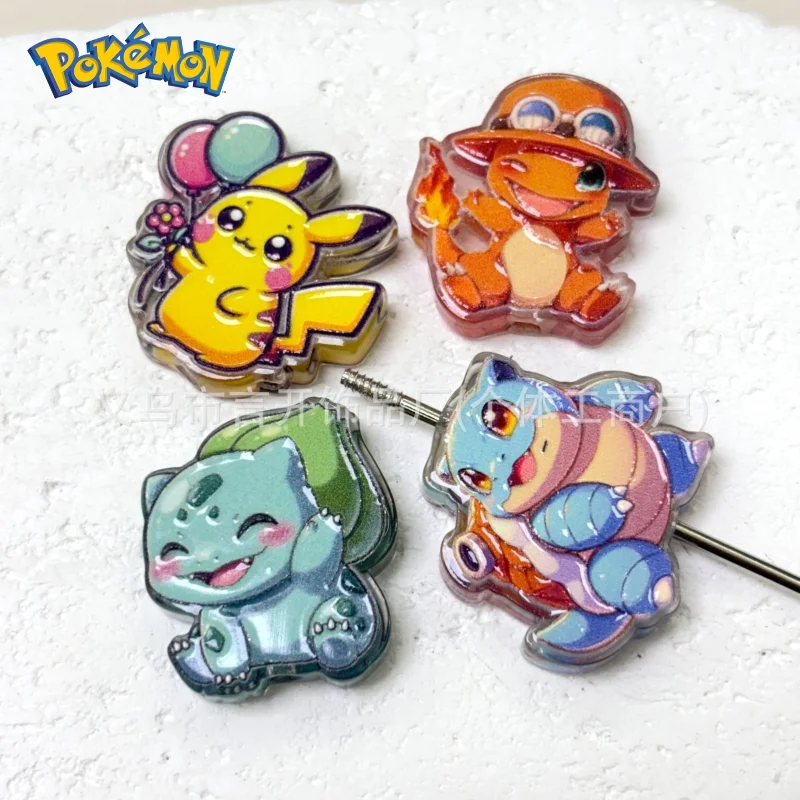 cartoon-anime-pokemon-beads-double-sided-printing-handmade-diy-keychain-charms-bead-pen-accessory-material