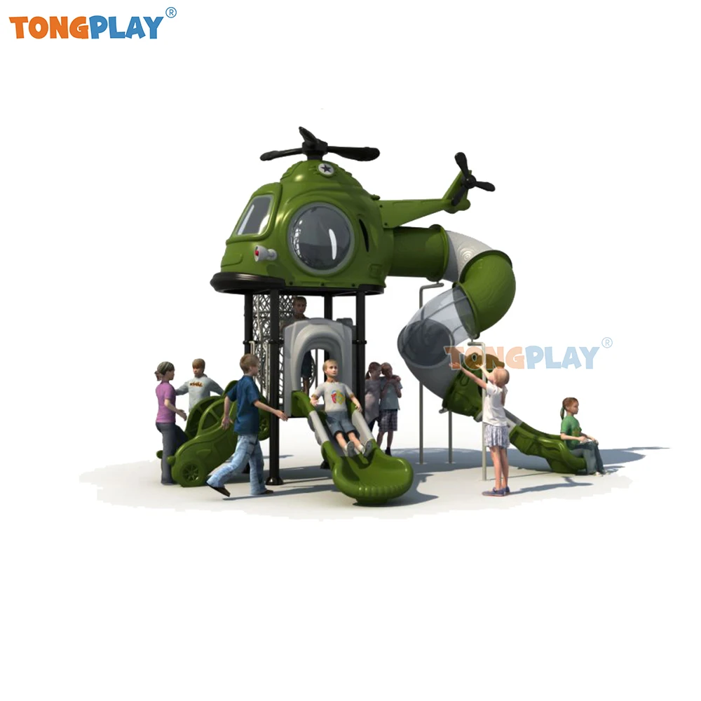 Children's Park Lawn Airplane Series Children's Play Factory Direct Sales Medium-sized Plastic Slide Equipment Children's Outdoo