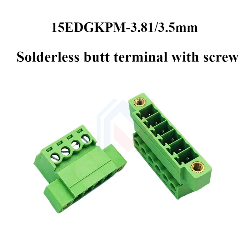 2Pcs/lot 15EDGKPM-3.81/3 with screw solder-free plug-in terminal pin seat 2EDGRKP single female seat