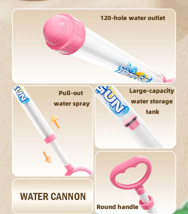 3-teilige Wasserpistole zum Spielen im Wasser, Spielzeug für den Strand, Kinder-Wasserpistole, Party-Wasserpistole, schwimmende Wasserpistole – Detail 2
