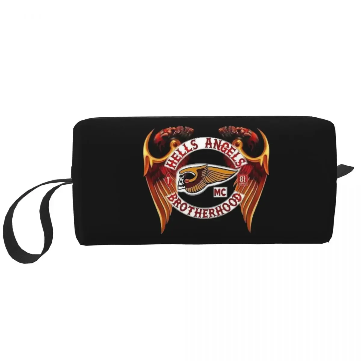 Brotherhood Motorcycle Club Race Makeup Bag Pouch Cosmetic Bag for Men Women  Hellsangels Toiletry Bag Storage Pouch Bag